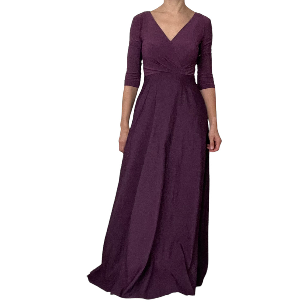 ALFRED SUNG GOWN WRAP TOP V-NECK Women Size 2/Small